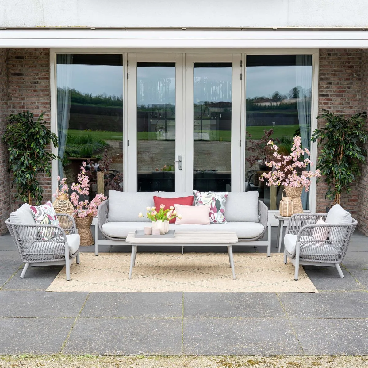 Garden Impressions Margriet table basse de jardin - 130x70 cm - taupe