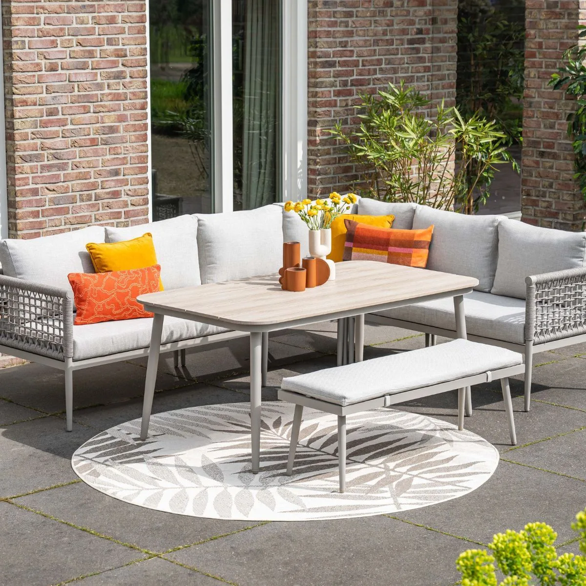 Garden Impressions Margriet table de jardin lounge-salle à manger - 160x90 cm - taupe
