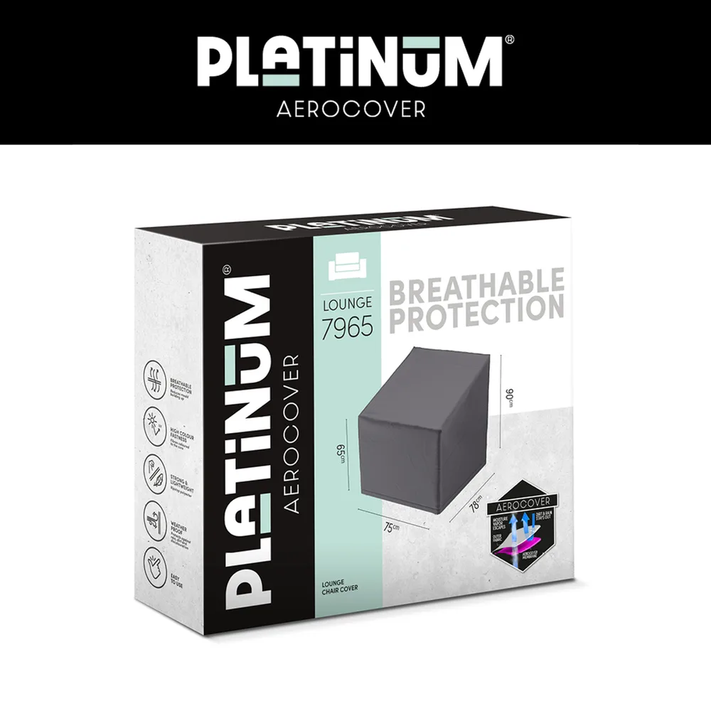 Platinum AeroCover Loungestoelhoes hoge rug 78x78xH65/90