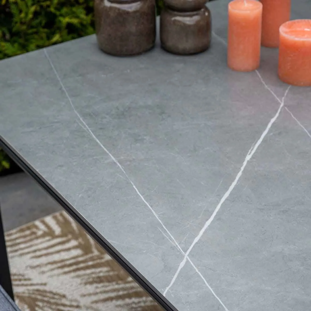 Table de jardin à manger Garden Impressions Domingo - 160x90cm - aluminium gris