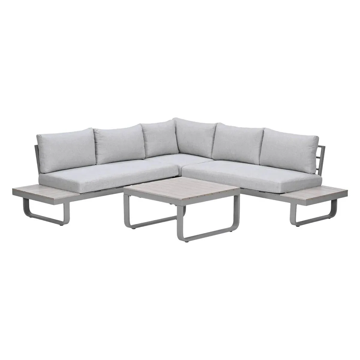Garden Impressions Masone aluminium hoek loungeset 4-delig taupe
