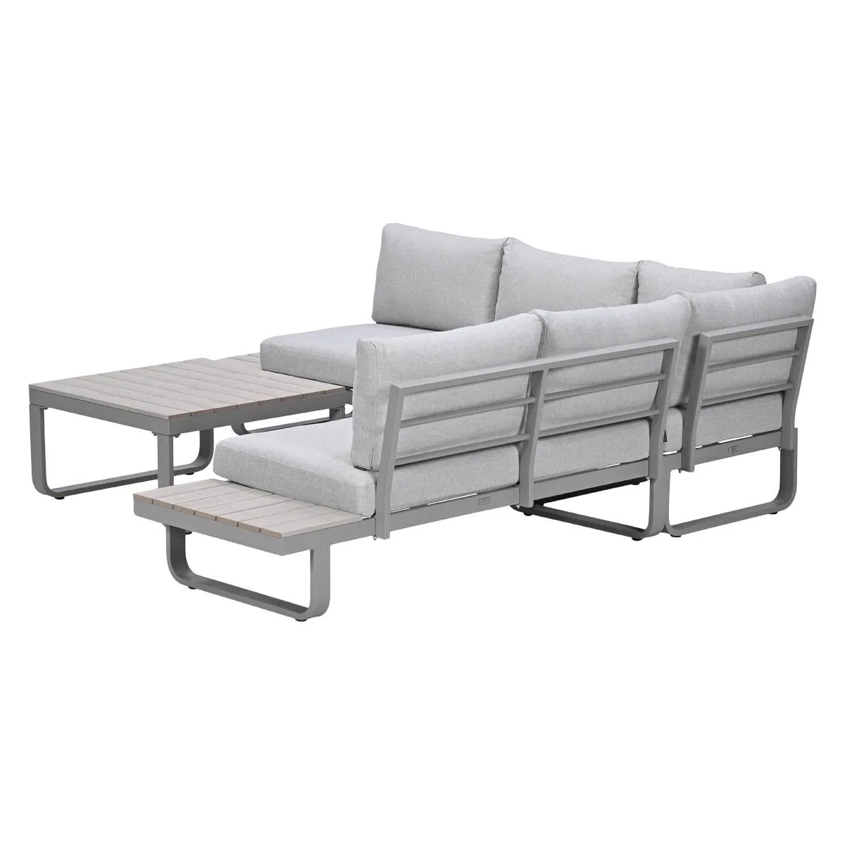 Garden Impressions Masone aluminium hoek loungeset 4-delig taupe