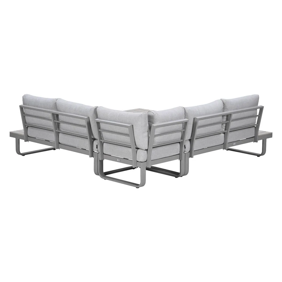 Garden Impressions Masone aluminium hoek loungeset 4-delig taupe