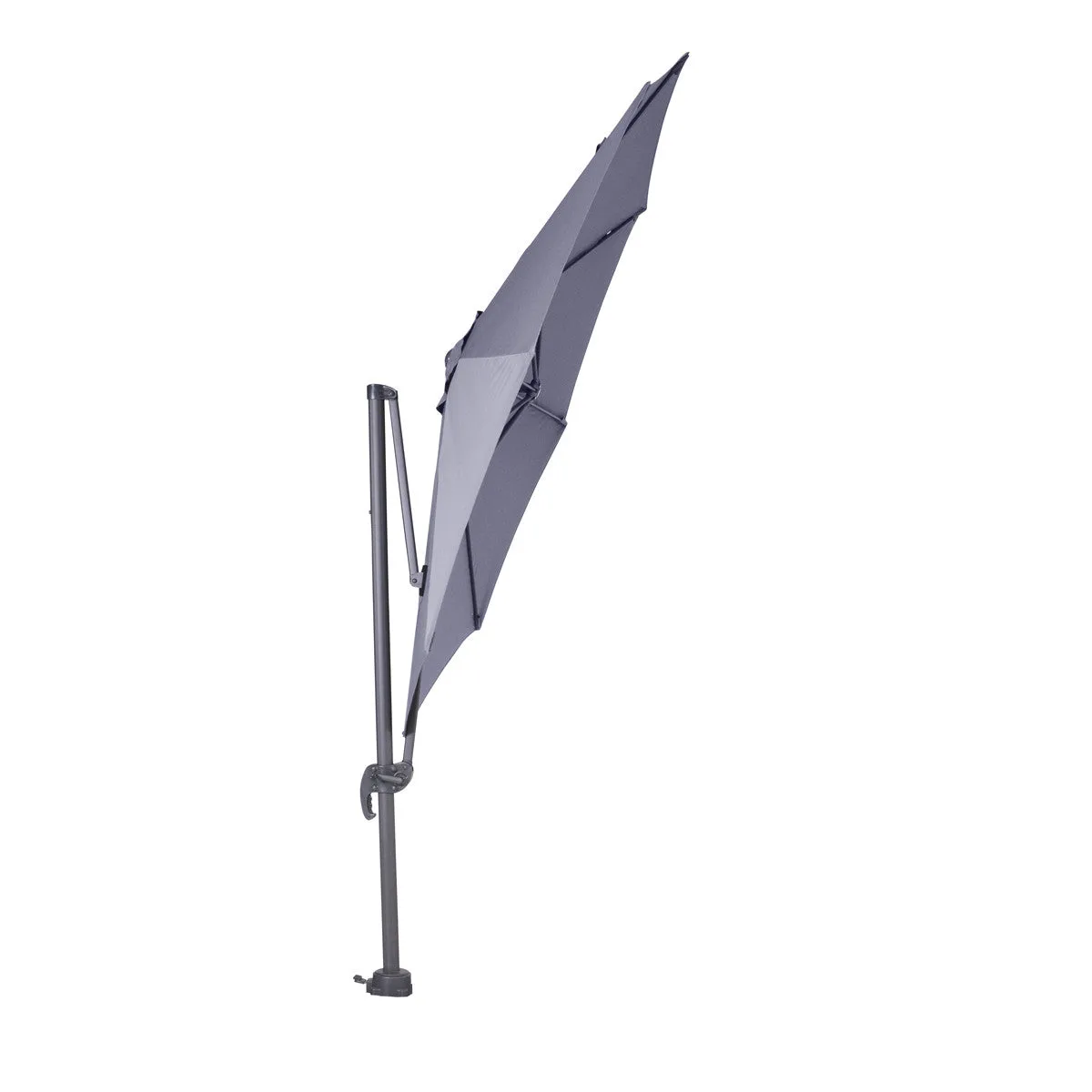 Hawaii parasol S - Ø300 cm - carbon black - licht grijs