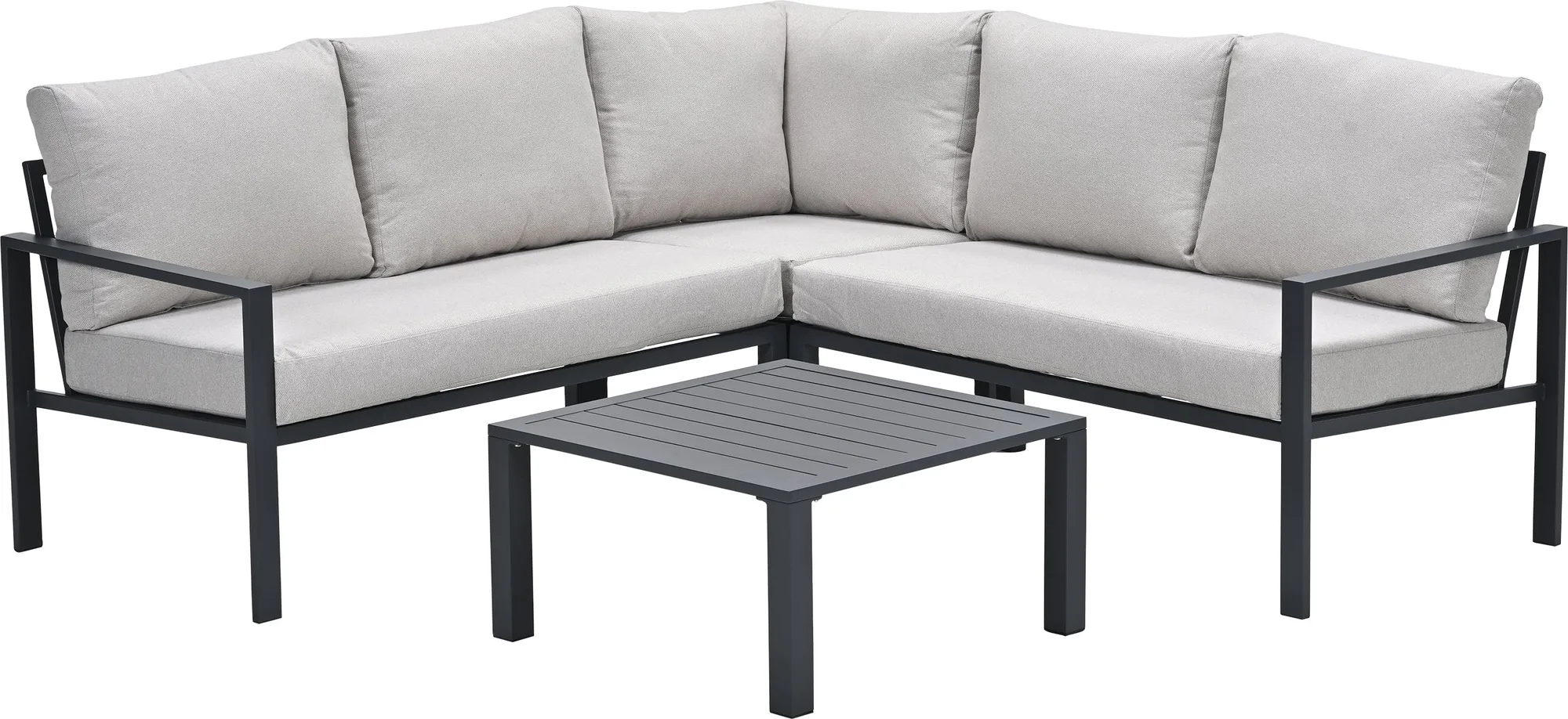 Garden Impressions Springs lounge hoekset carbon black - desert sand