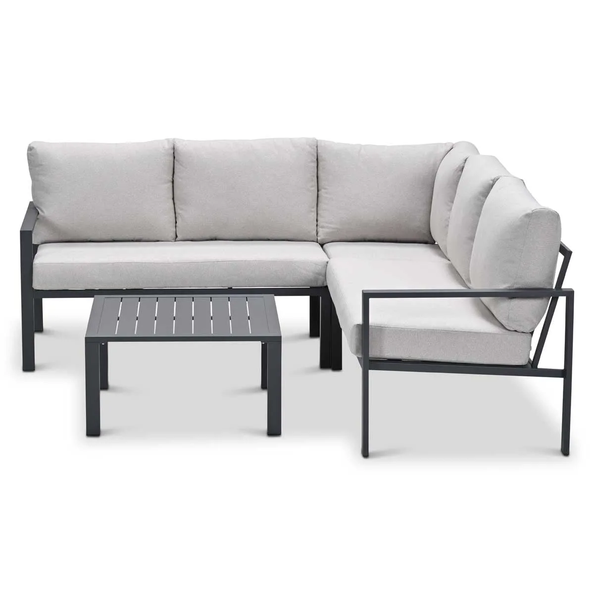 Garden Impressions Springs lounge hoekset carbon black - desert sand