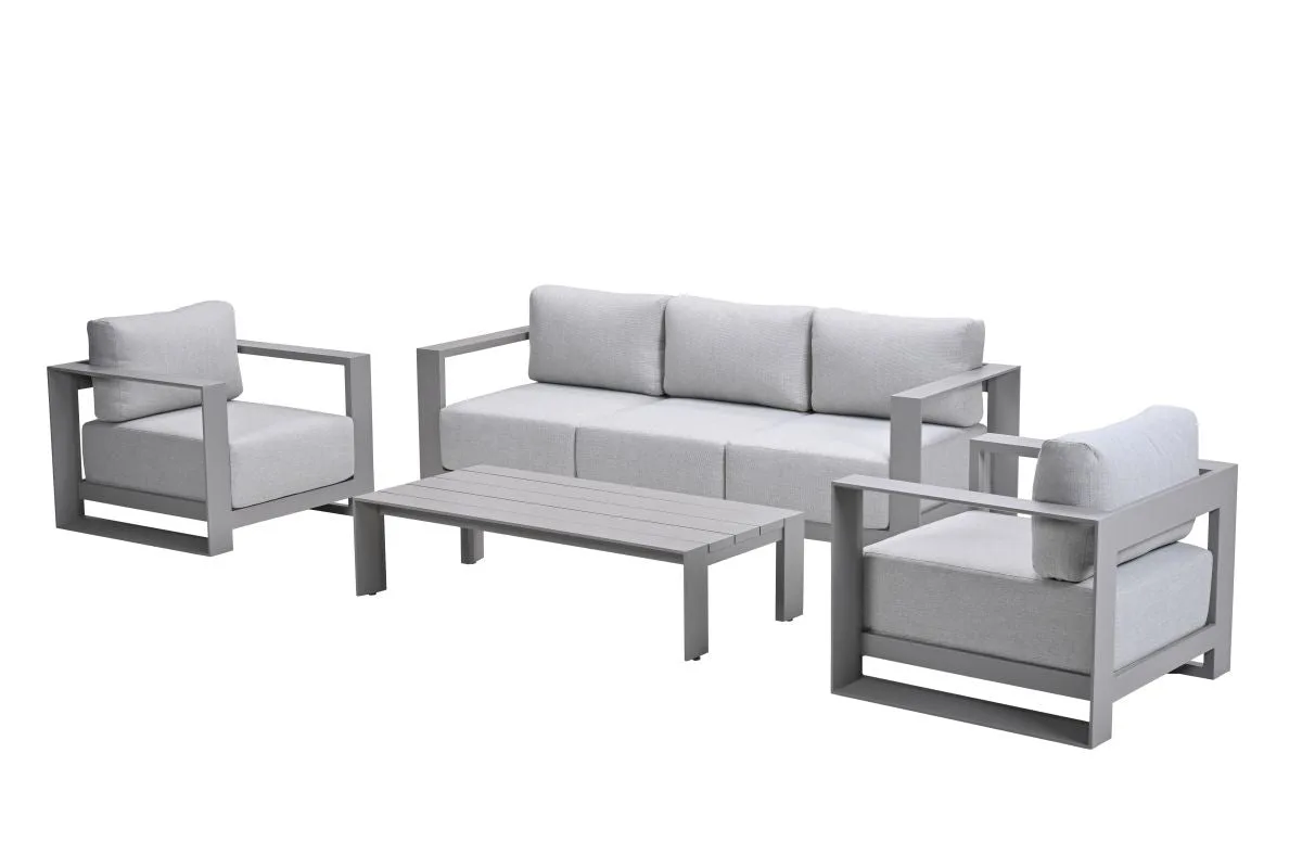 5-Sitzer Lounge-Sitzgruppe - Levanto - taupe - Garden Impressions