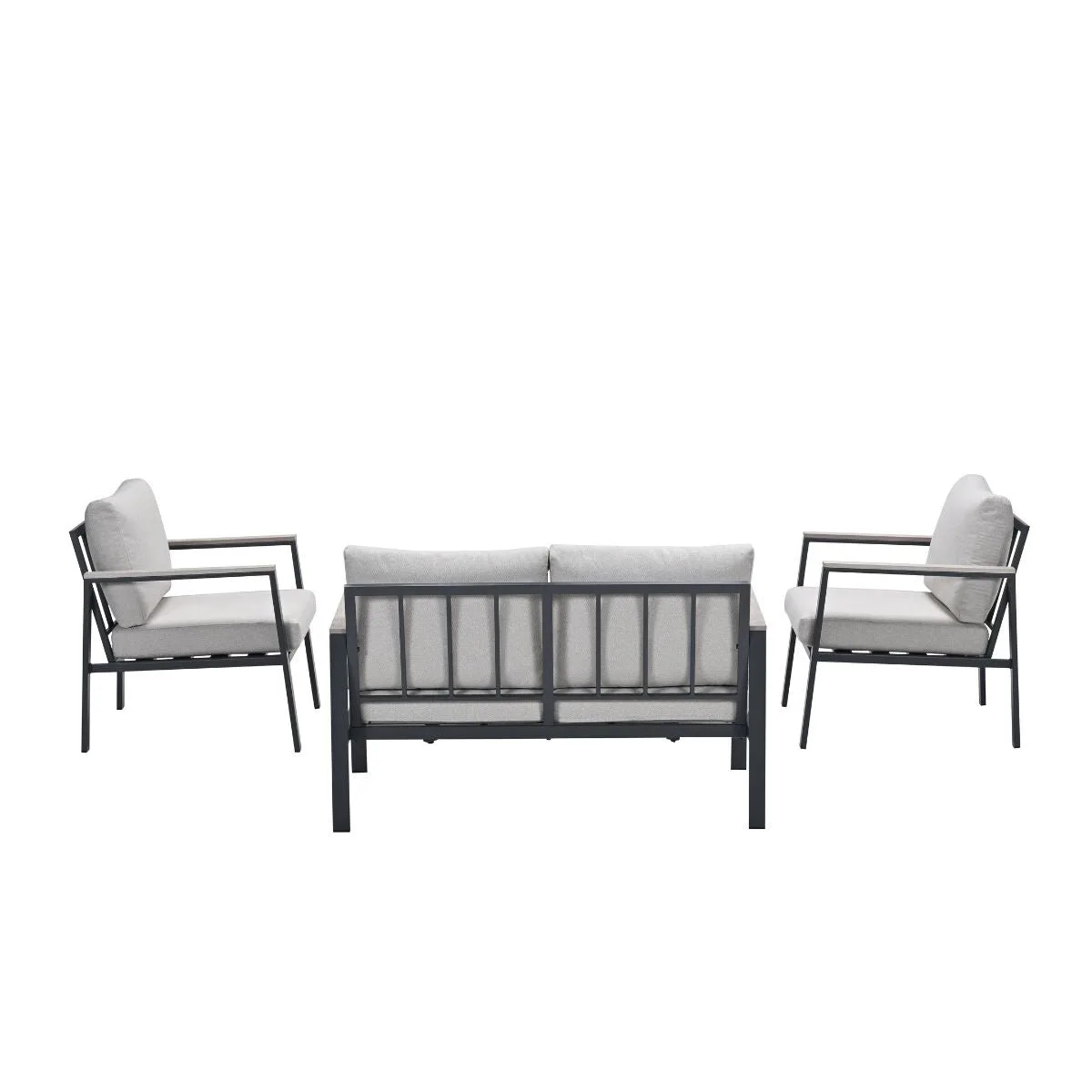 Garden Impressions Ricca salon de jardin aluminium - carbon black - desert sand