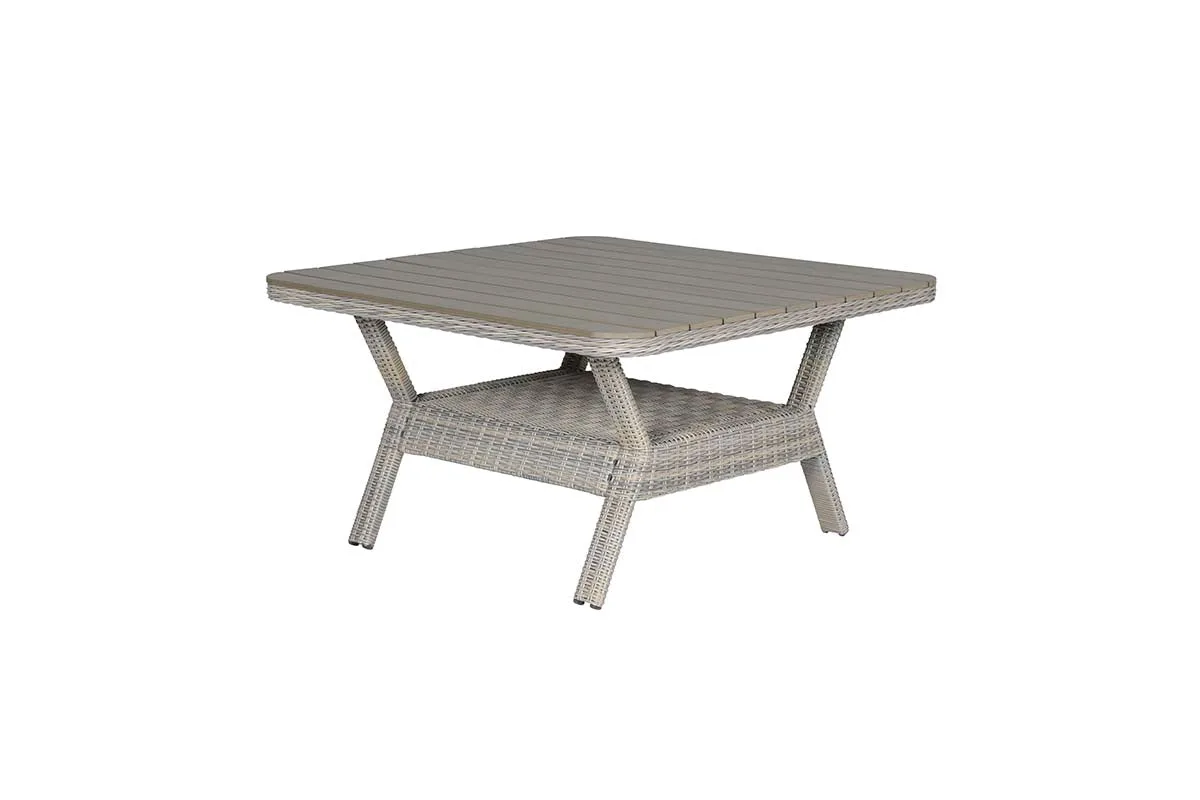 Milwaukee tafel - 126,5x126,5 cm - vintage willow - light teak Vironwood