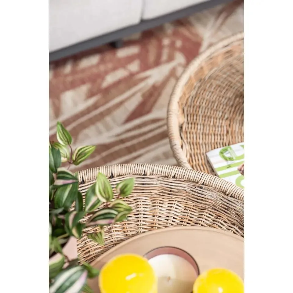Benidorm bijzettafel set wicker aluminium