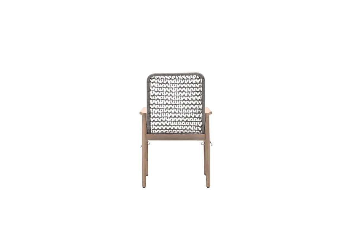 Skala dining fauteuil - acaciahout met white wash -  rope taupe - grey sand