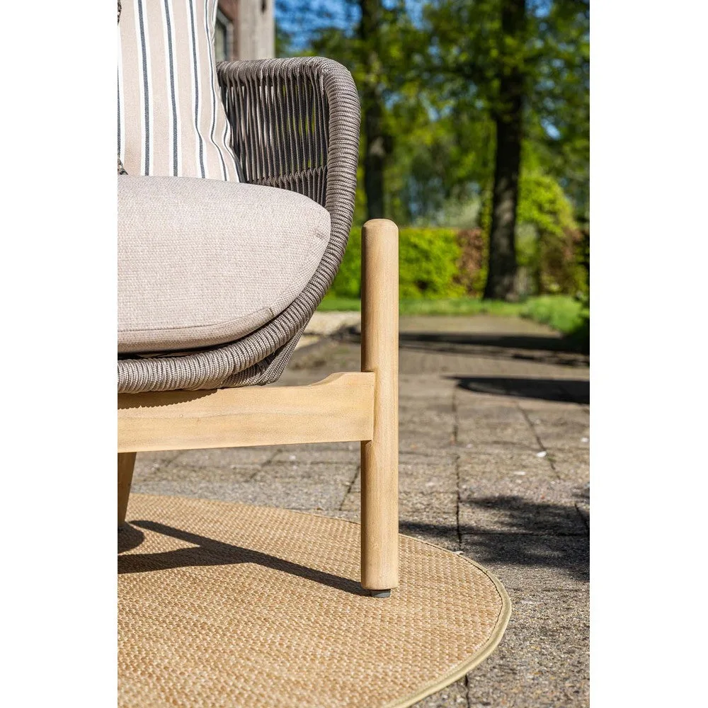 Garden Impressions Talara loungeset 3-delig acacia white wash taupe - afbeelding 4