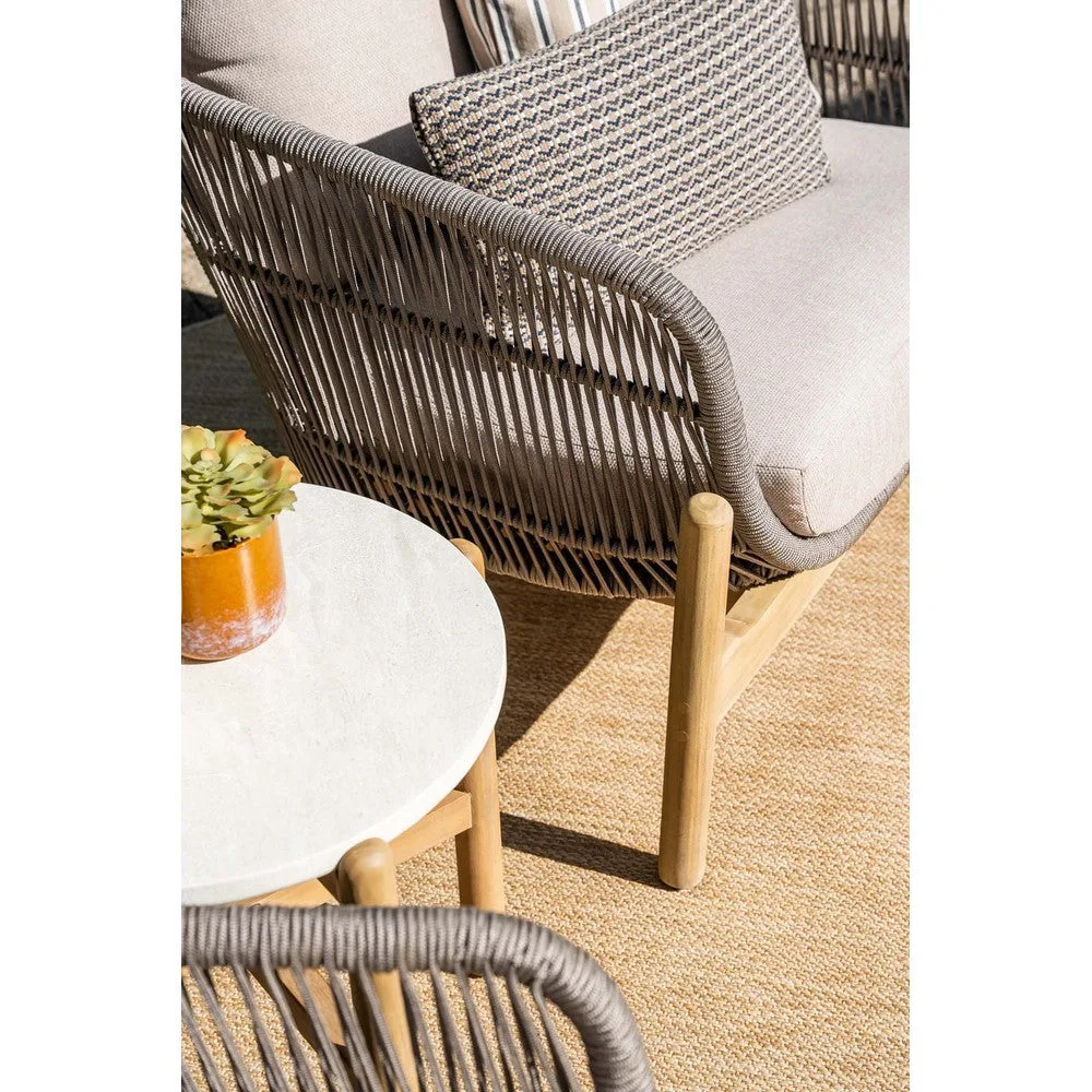 Garden Impressions Talara loungeset 3-delig acacia white wash taupe - afbeelding 5