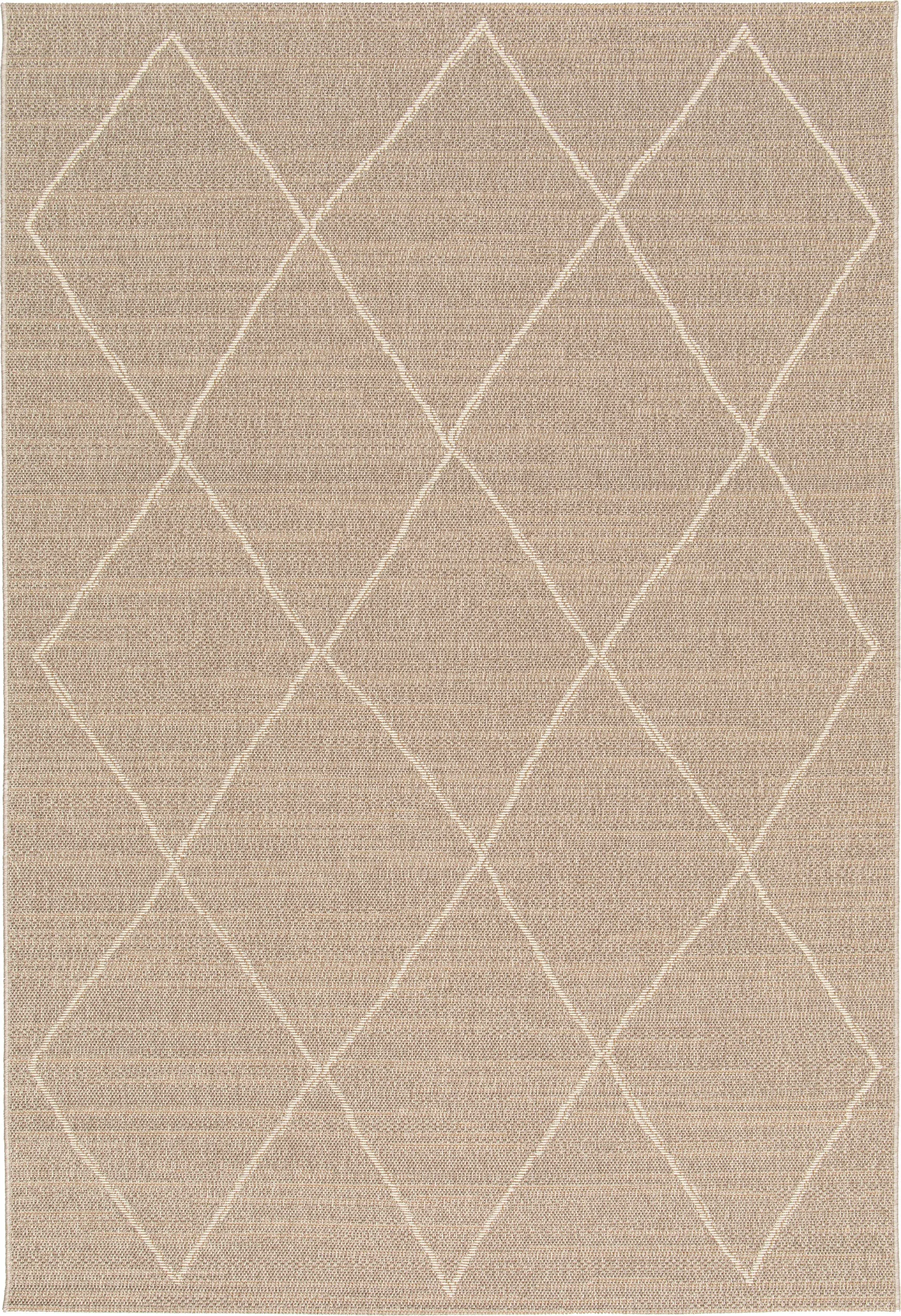 Garden Impressions Diamonds buitenkleed - 120x170 cm - taupe