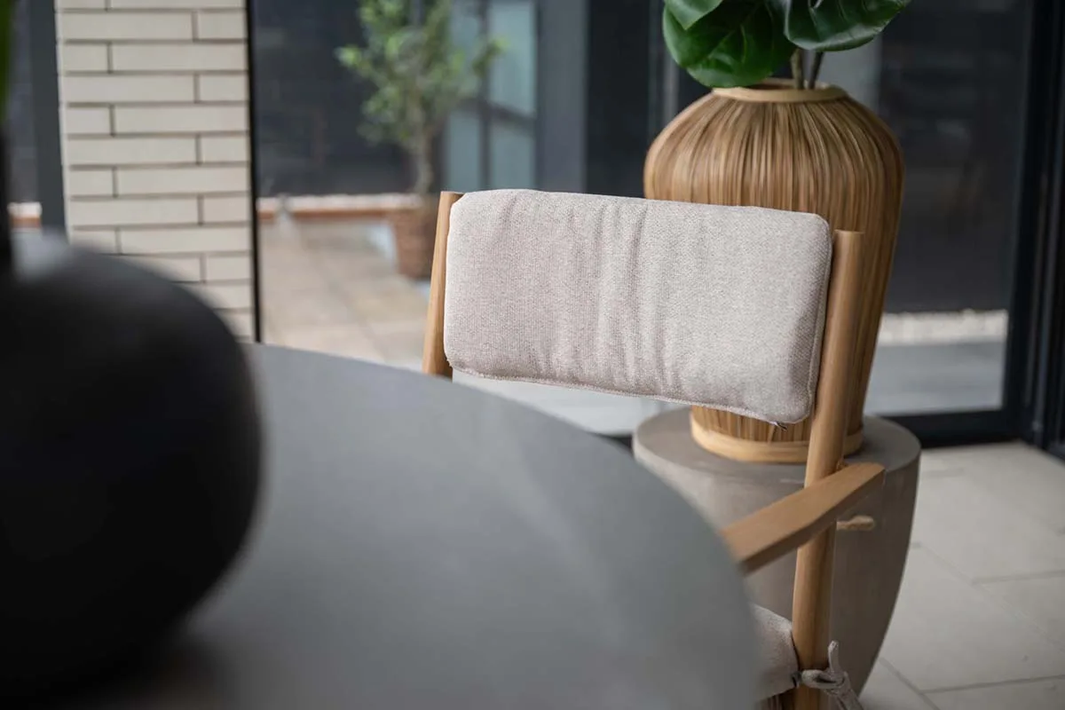 Garden Impressions Paris, lot de 4 fauteuils de jardin – aspect teck clair / sable du désert
