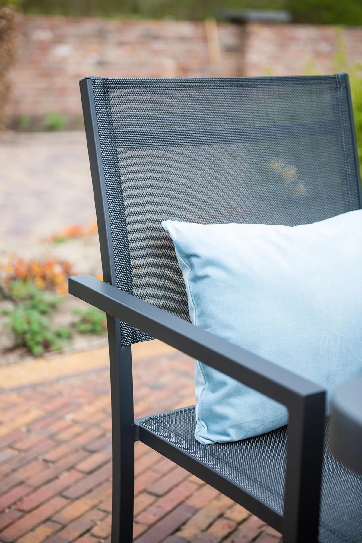 Garden Impressions Moon chaises de jardin lot de 4 – carbon black / anthracite