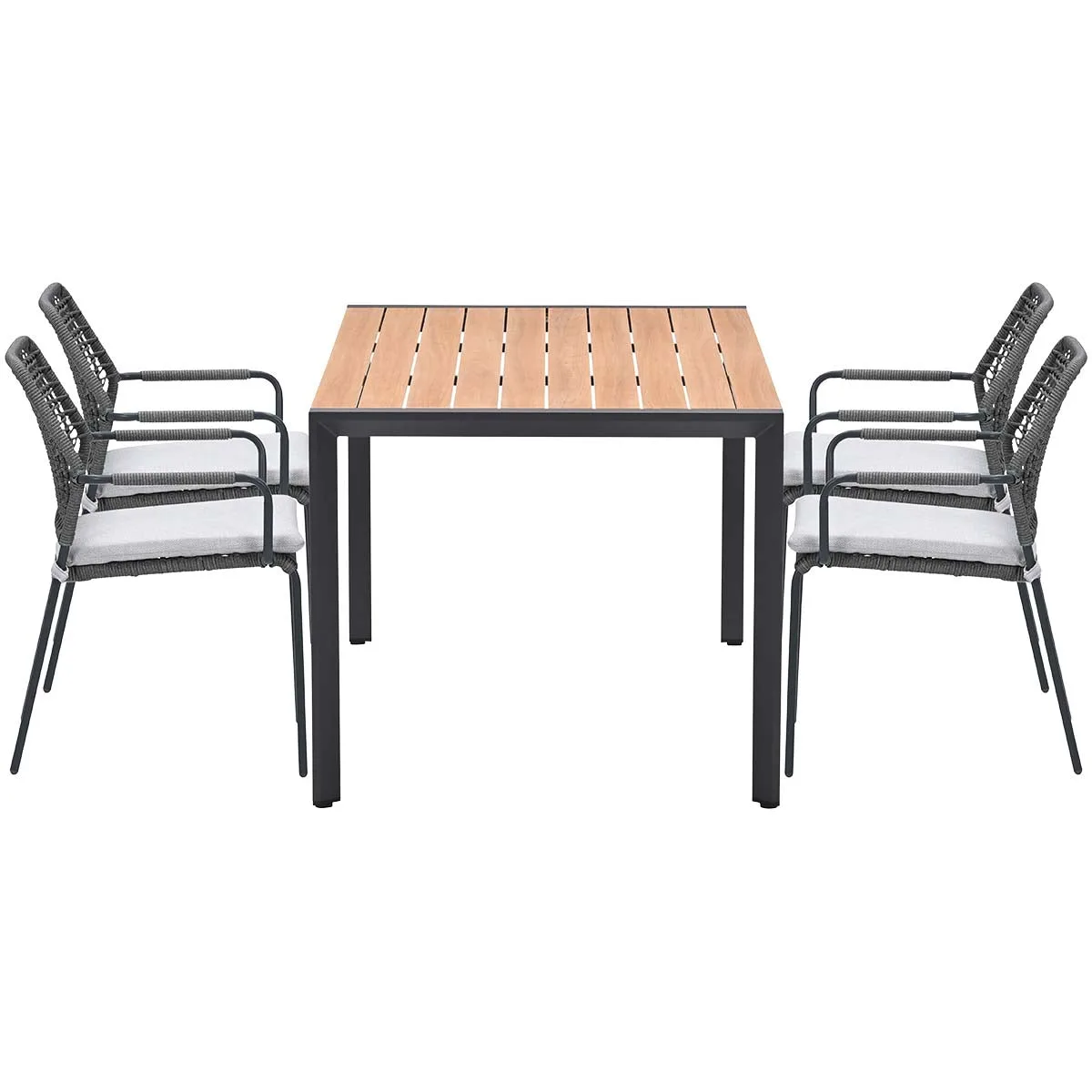 Garden Impressions Swifty tuinstoelen 4 stuks + Felini tafel 160 cm