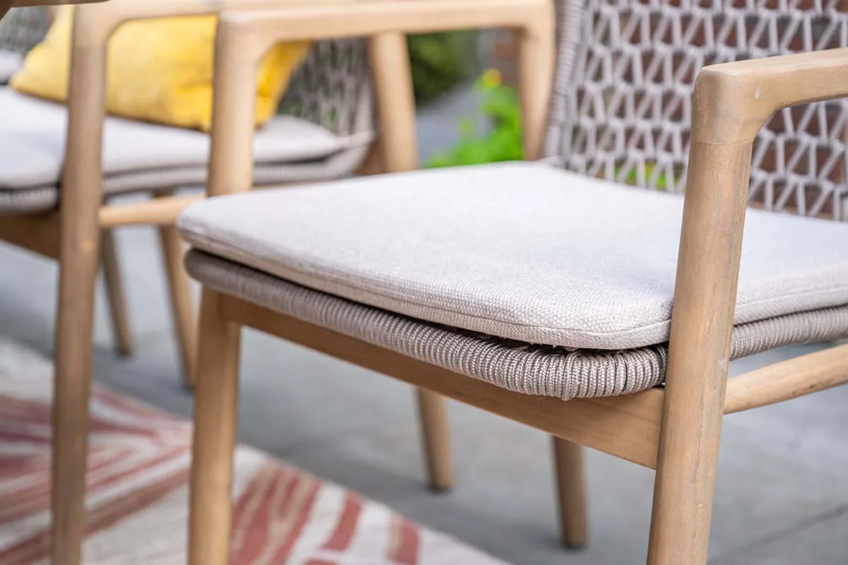 Garden Impressions Skala chaises de jardin set de 4 acacia / corde