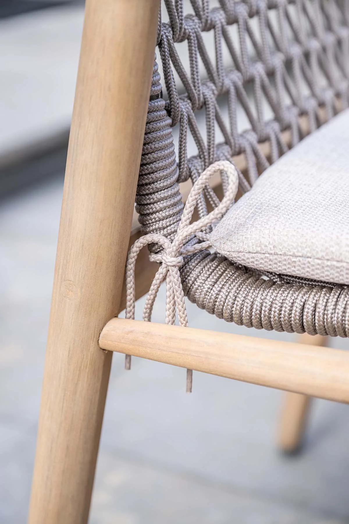 Garden Impressions Skala chaises de jardin set de 4 acacia / corde