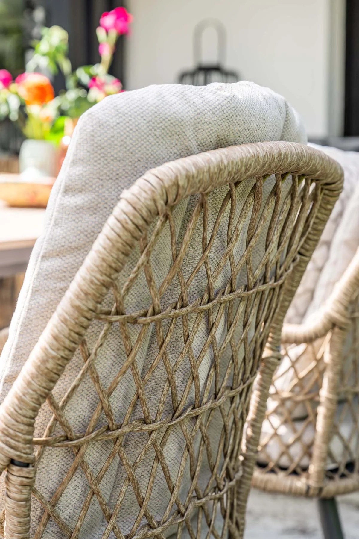 Garden Impressions Allasio chaises de jardin set de 4 corde naturelle