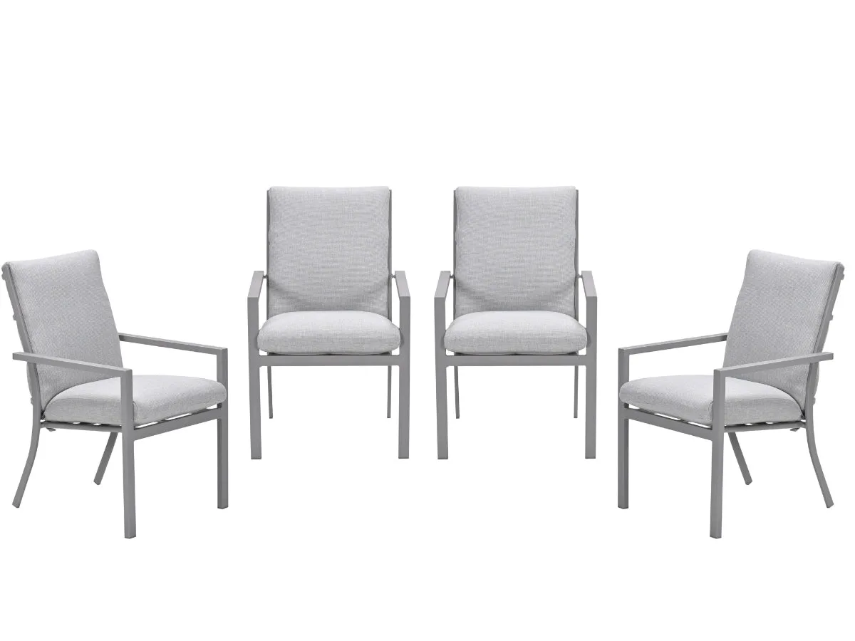 Garden Impressions Sergio tuinstoelen set van 4 taupe
