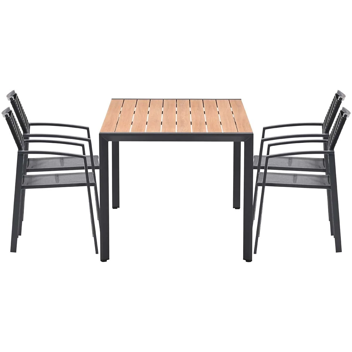 Garden Impressions Felini tuinset 160 cm met 4 Cosmo stoelen