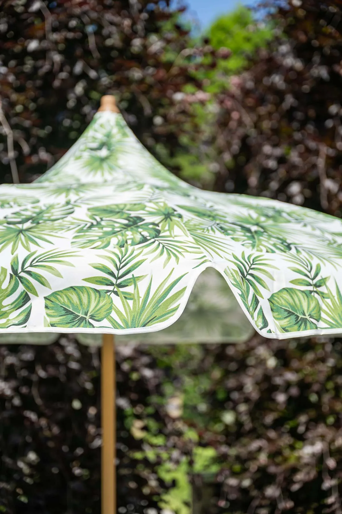 Garden Impressions Aloha parasol set Ø200 cm vert palmier avec pied