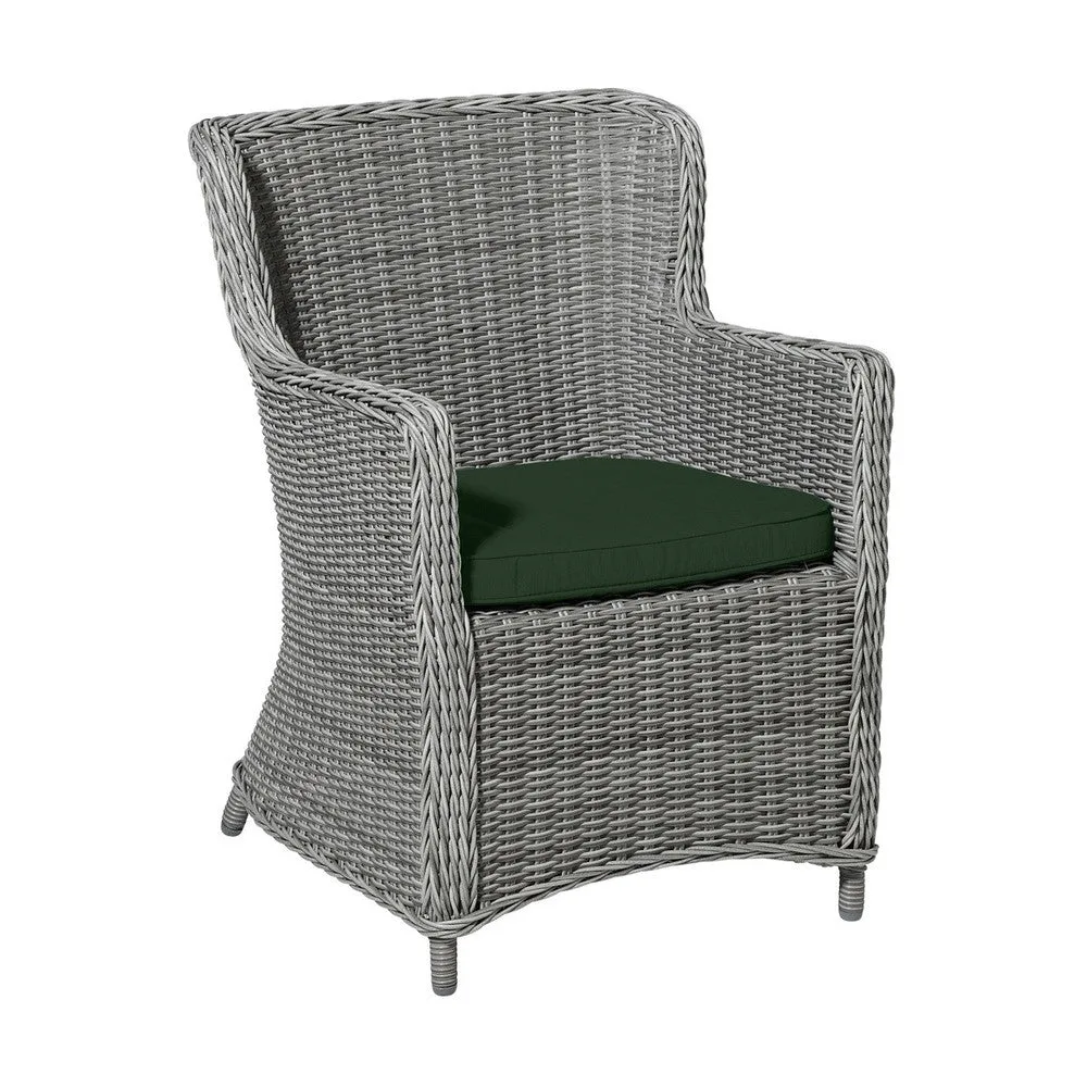 Madison wicker universeel zitkussen Green canvas eco+ 48x48 cm