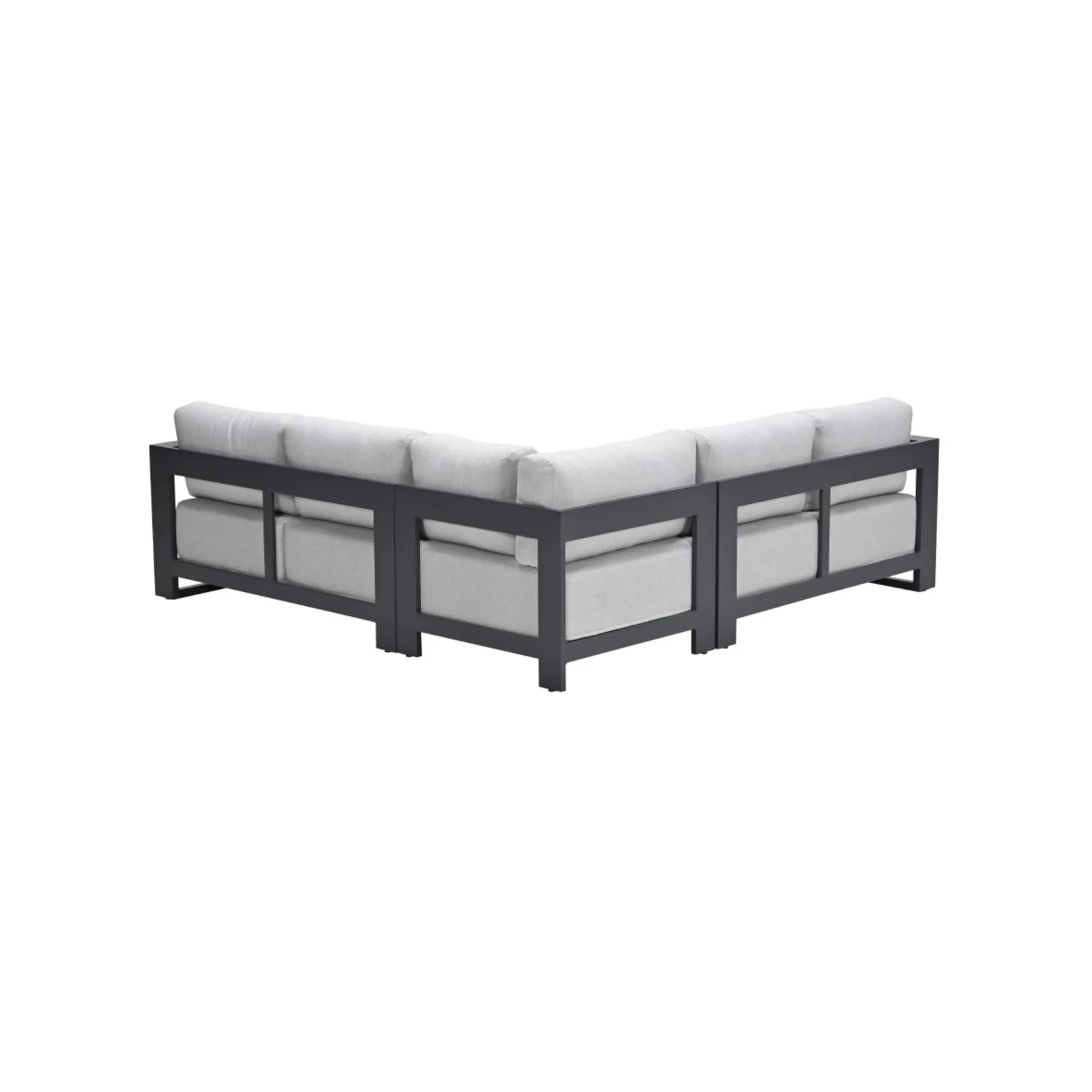 Levanto hoek loungeset - 3-delig - carbon black - valley sand 3