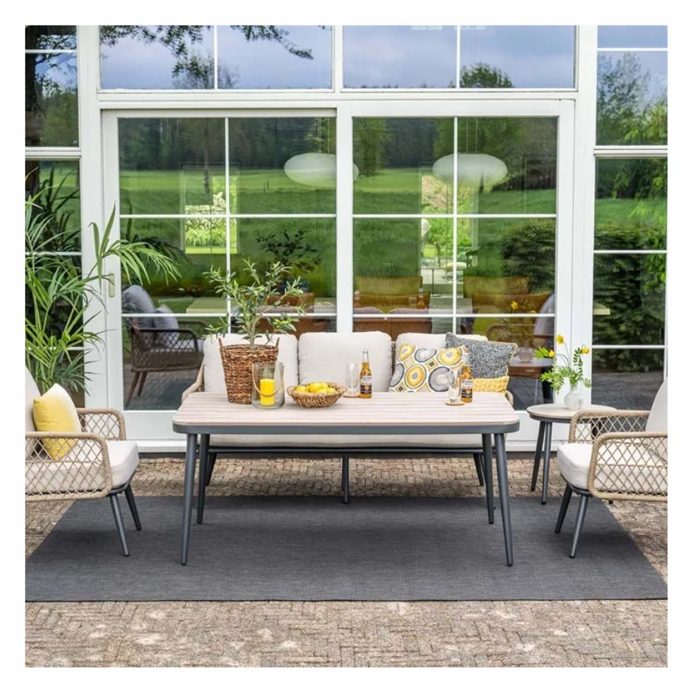 Garden Impressions Allasio Sofa Loungeset 4-delig – rope - Dessert Sand 6