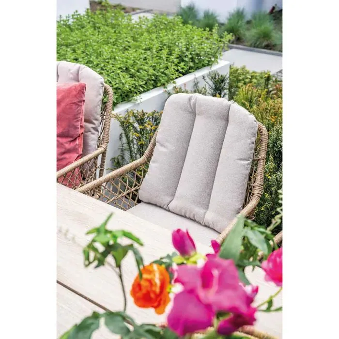 Allasio set - Kalibo stoelen met Tulli Vironwood tafel