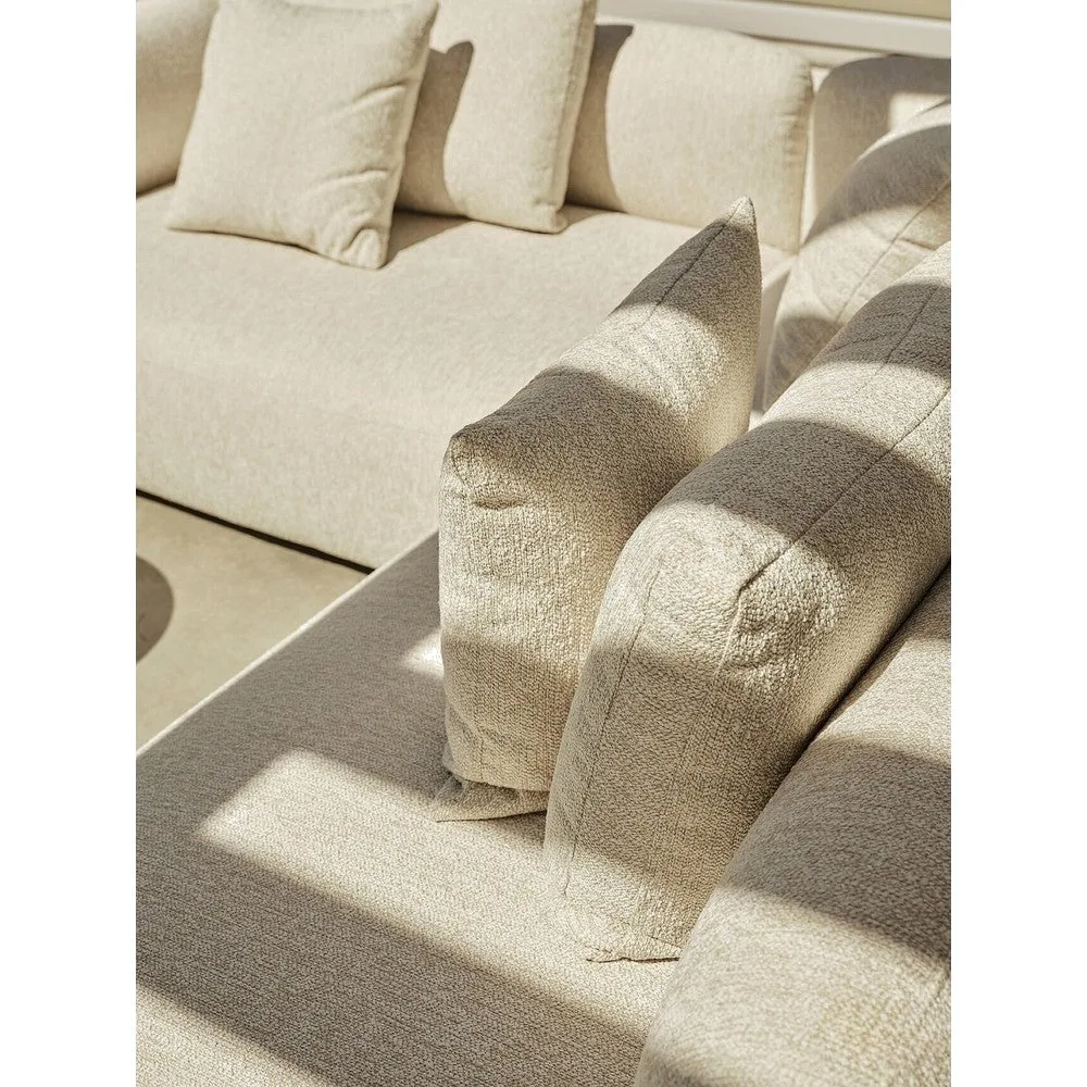Enzo De Gasperi Arnold SR 6-persoons tuinset Light Grey - zijaanzicht