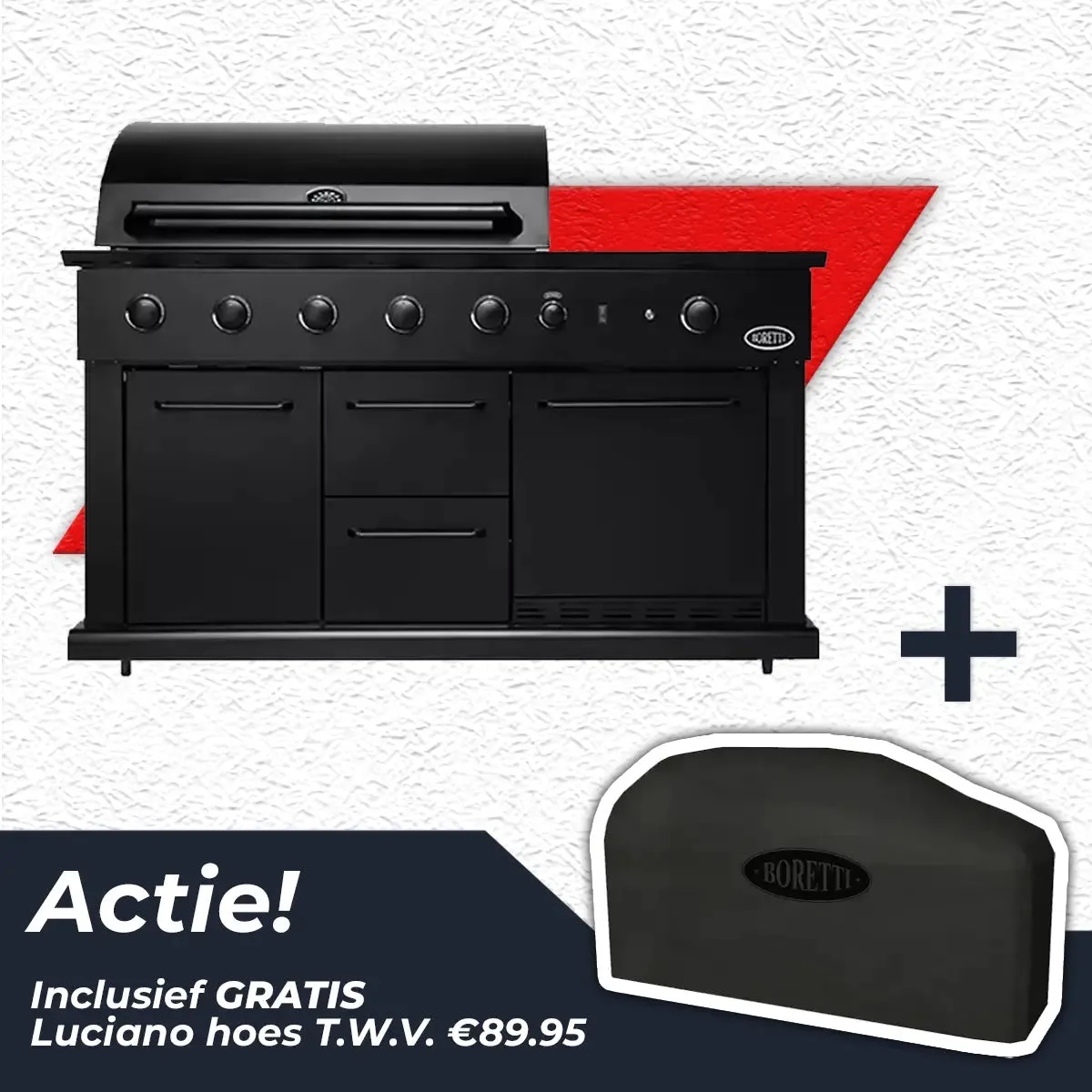 Boretti Ibrido top gas/houtskool inbouw bbq - afbeelding 6