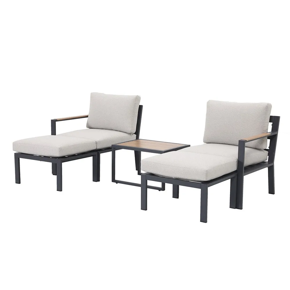 Cinto loungeset 5-delig - carbon black - Donker grijs - afbeelding 4