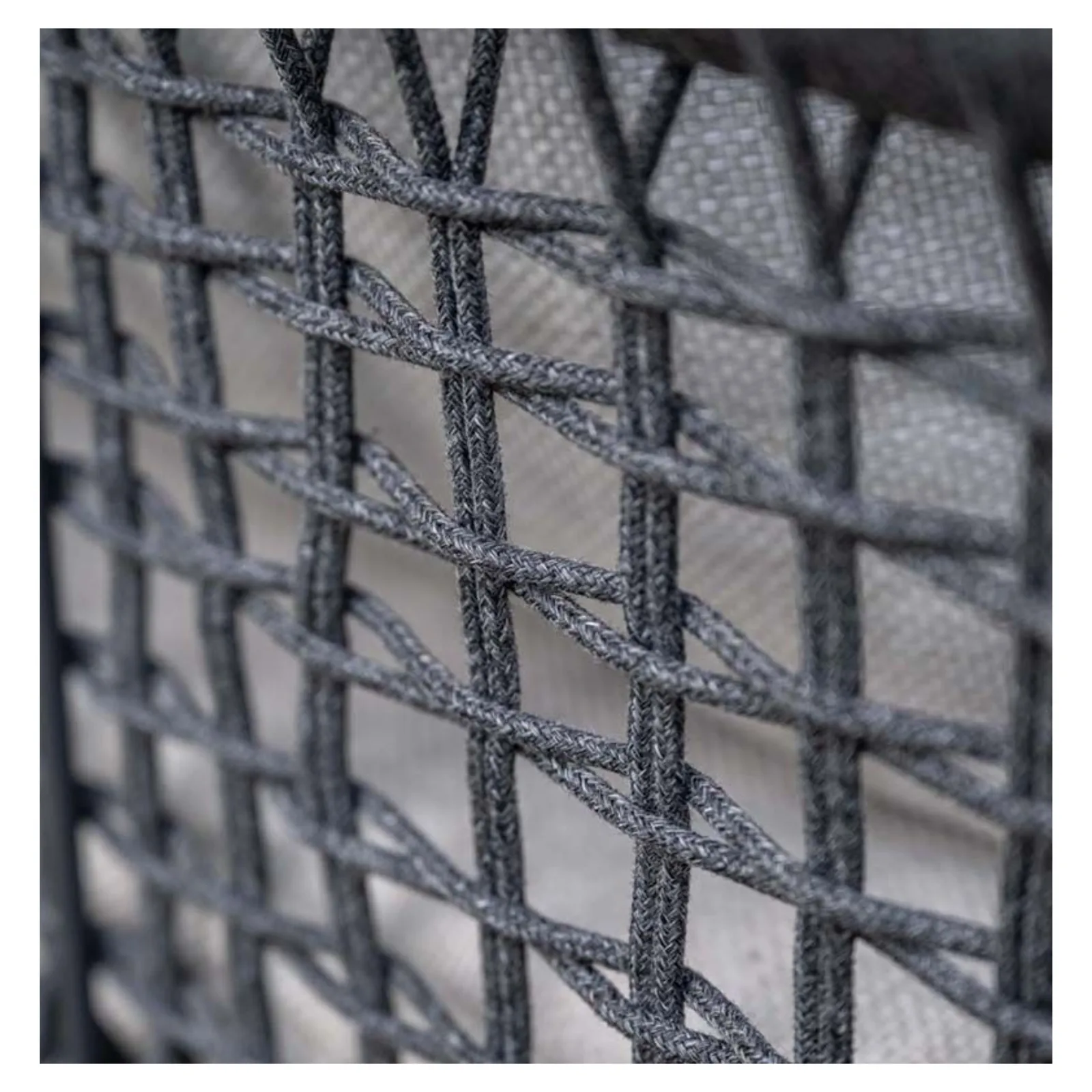 Garden Impressions Teramon salon de jardin 6 places avec corde gris foncé