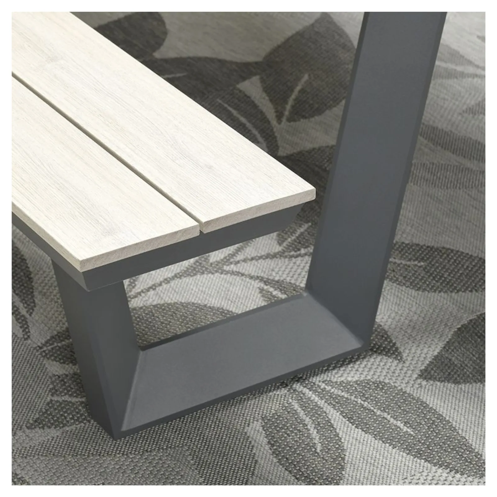 Bell picknick set - 200x178 cm - carbon black - light teak vironwood 5