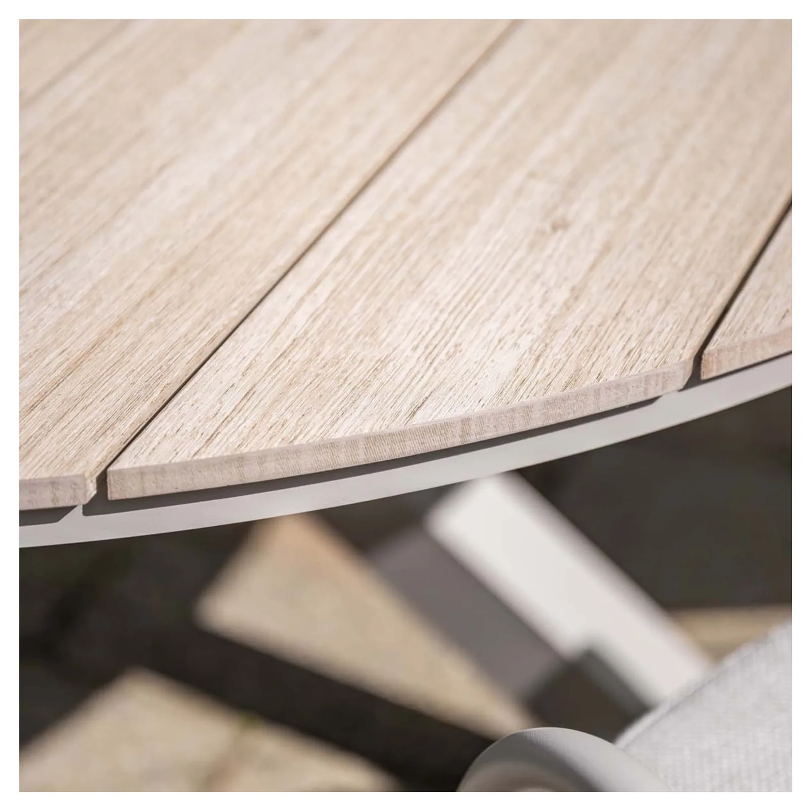 Edison tuintafel ovaal - 220x115 cm -taupe - light teak Vironwood 11