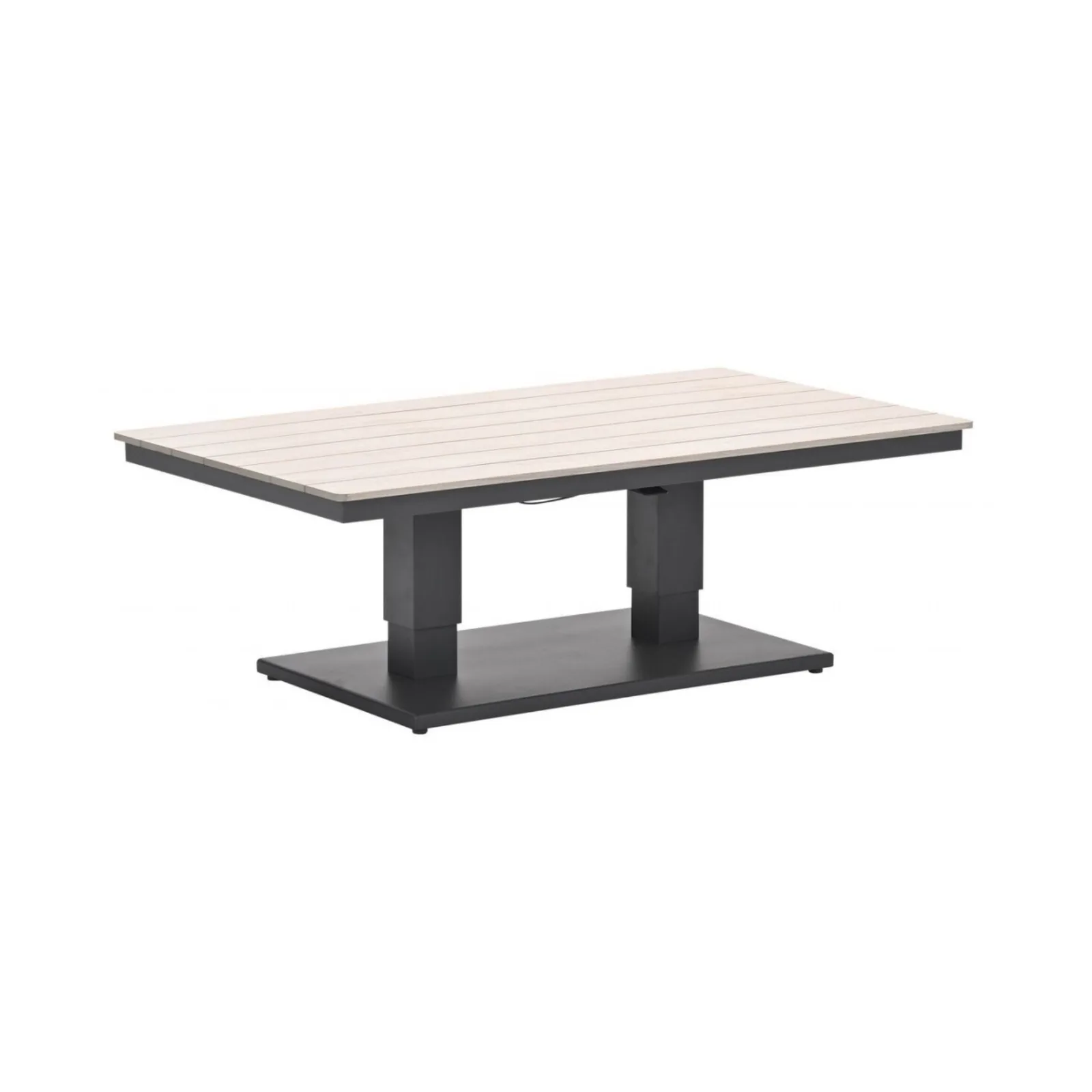 Cyprus tuintafel in hoogte verstelbaar 150x87cm aluminium polywood 6
