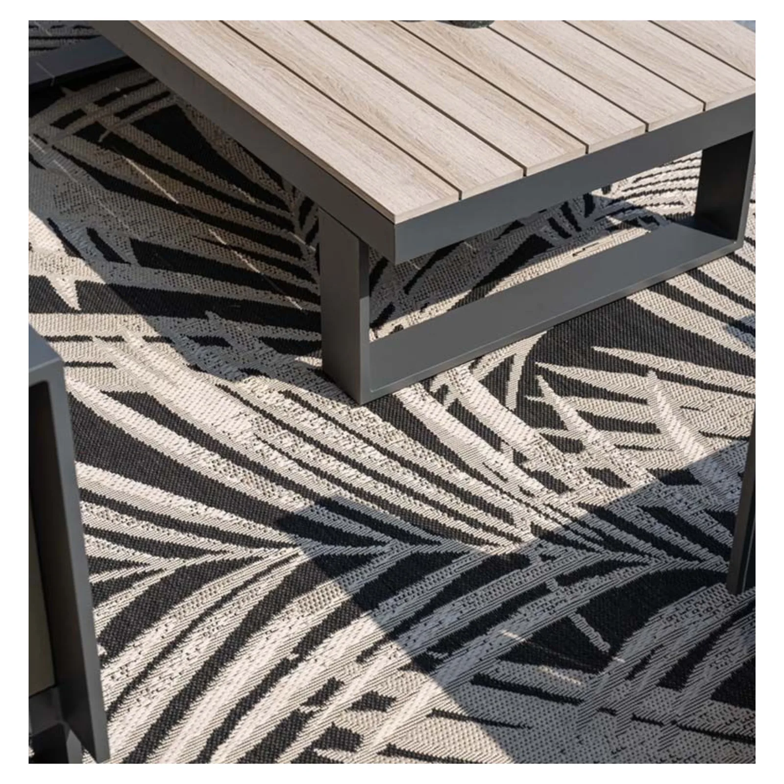 Bologna stoel-bank loungeset - 3-delig - carbon black - taupe - desert sand 5