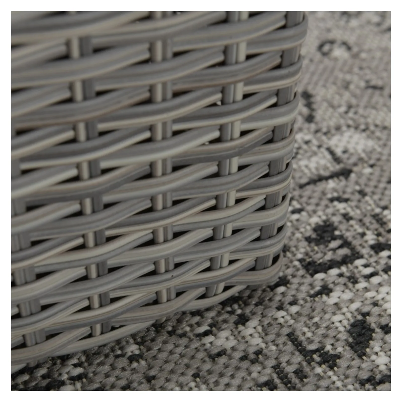Orangebird lounge tuinstoel wicker- vintage grey - reflex black 5