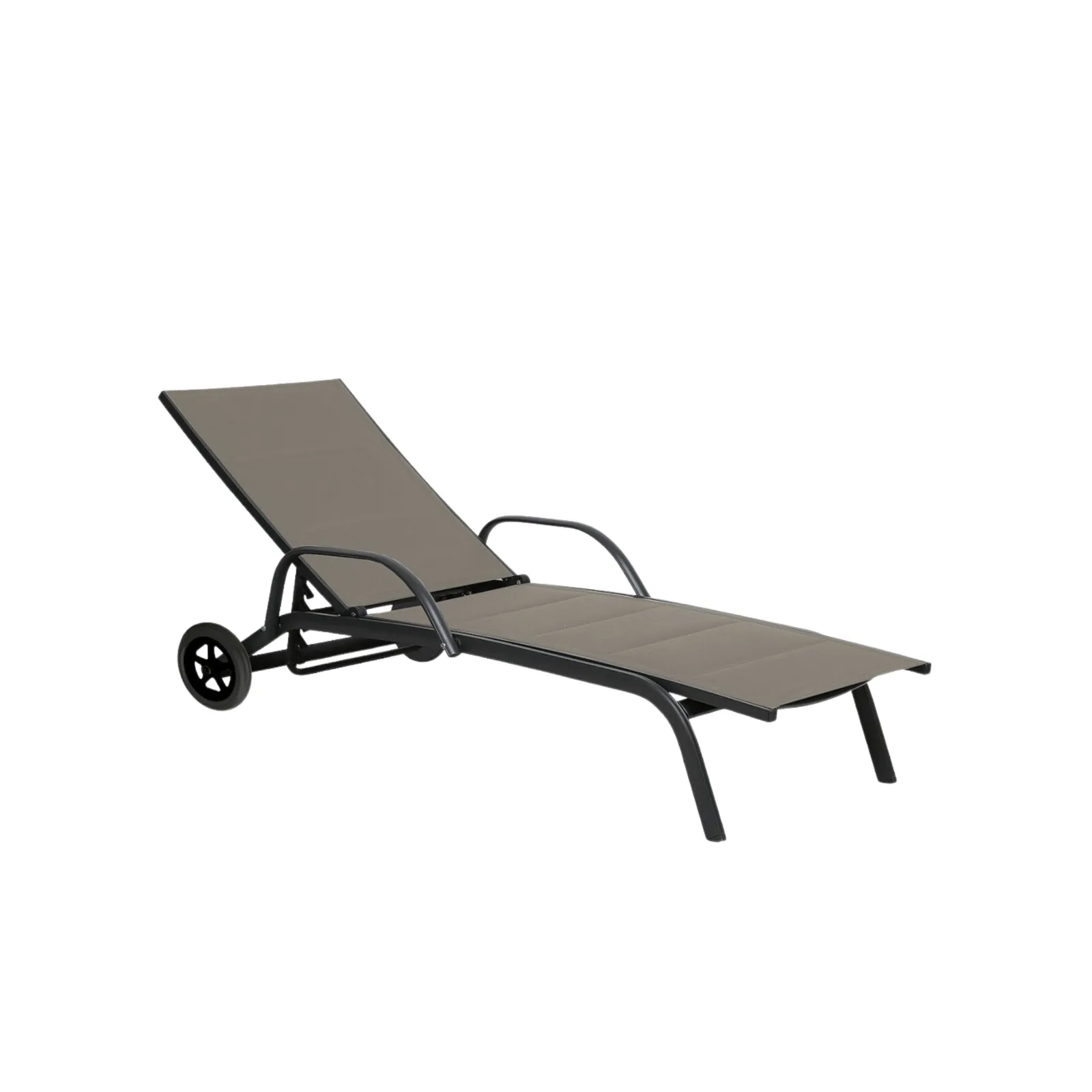 EDG Verstelbaar Ligbed op Wielen – Outdoor Comfort – taupe