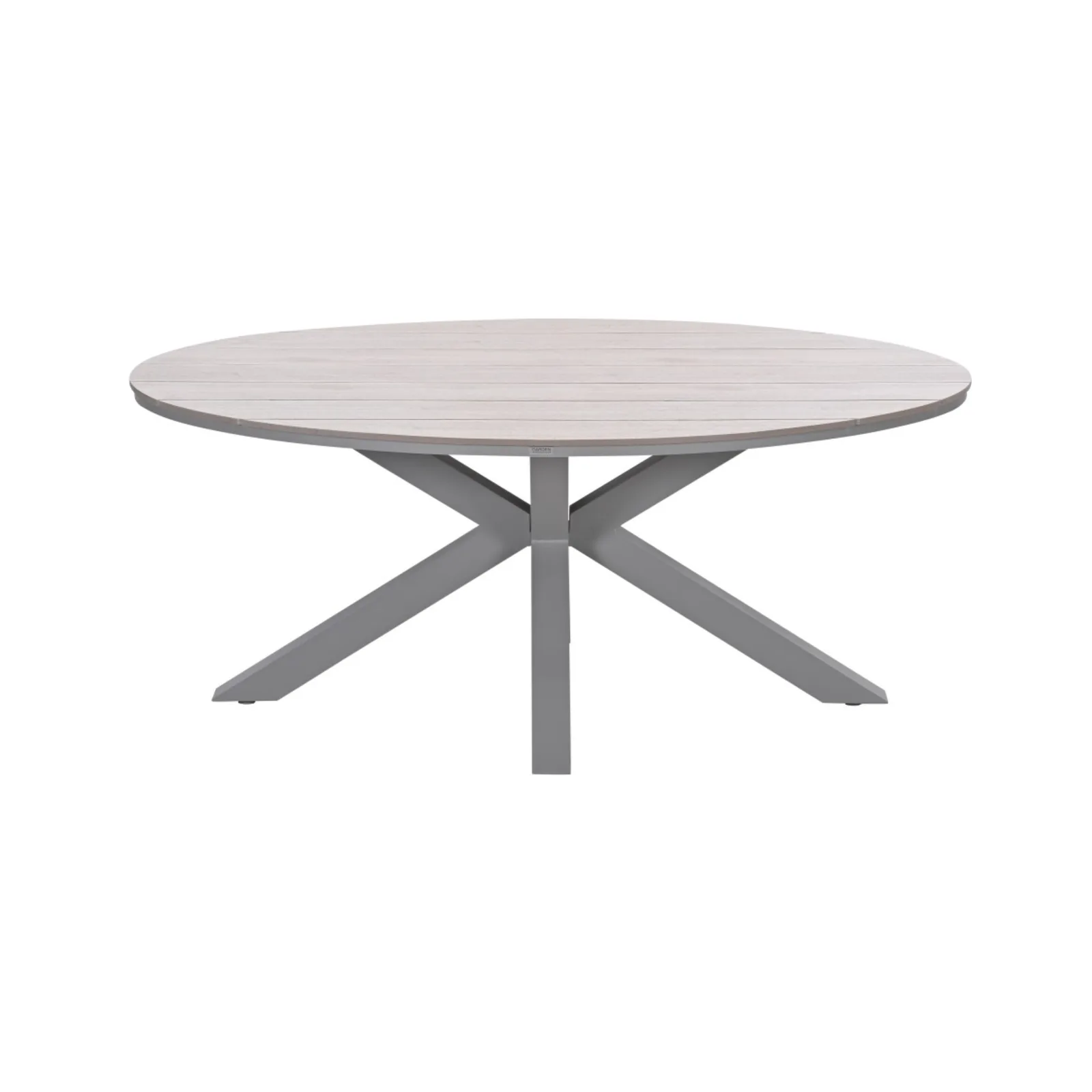 Edison tuintafel ovaal - 180x115 cm -taupe -light teak Vironwood 7