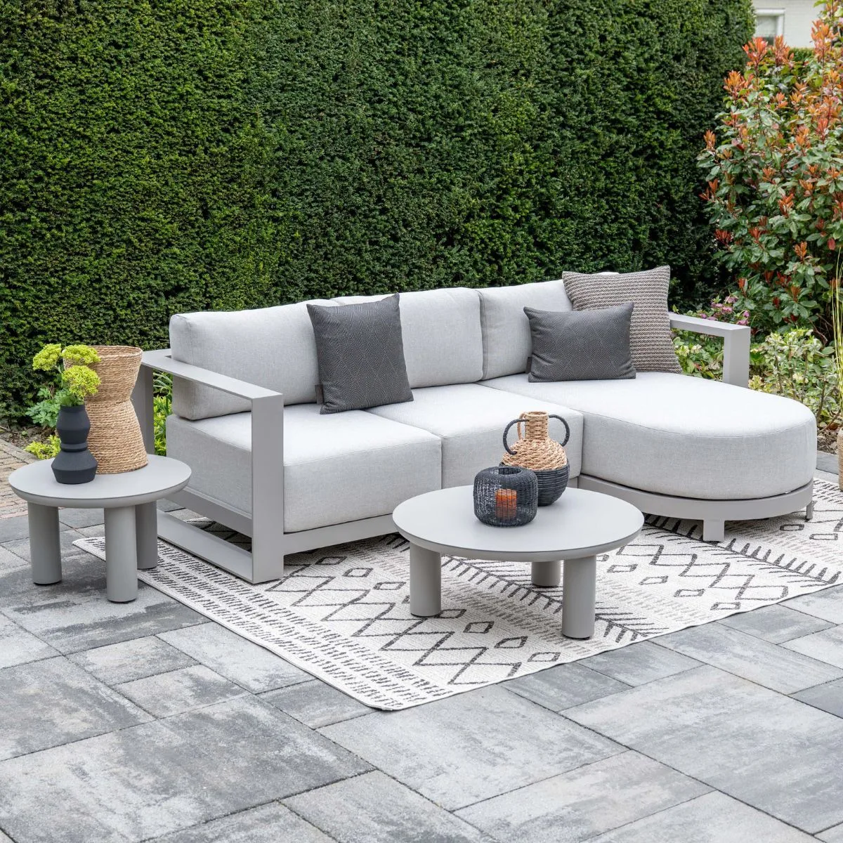Garden Impressions Elefanti aluminium lounge tafel - taupe