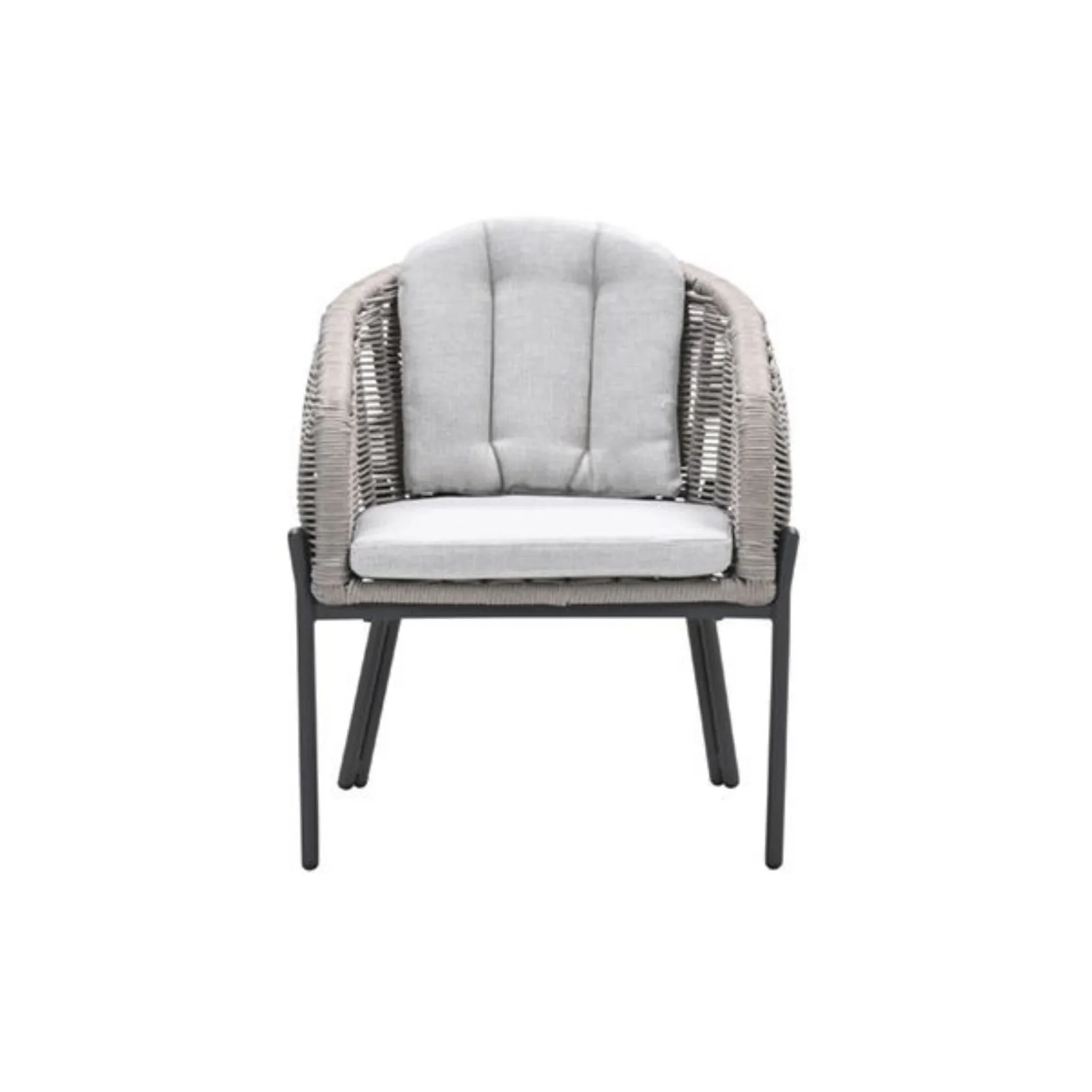 Fiji dining tuinstoel aluminium met rope - taupe 3
