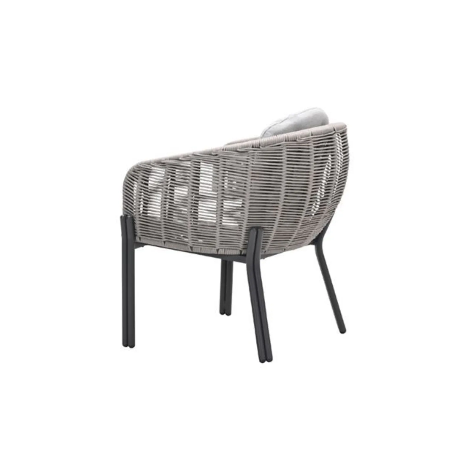 Fiji dining tuinstoel aluminium met rope - taupe 4