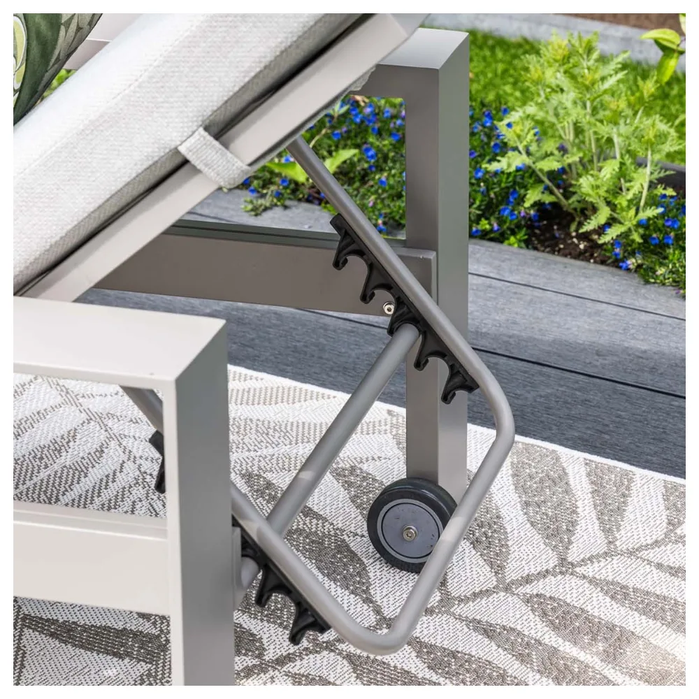 Levanto ligbed met wielen - taupe - valley sand 5