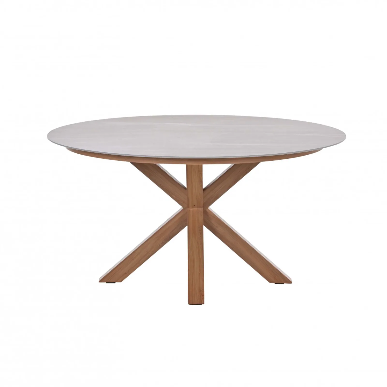 Garden Impressions - Ronde tuintafel - Lowland - Ø150 cm - light teaklook 4
