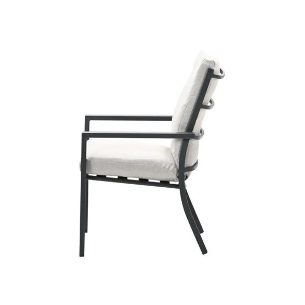 Sergio dining tuinstoel Carbon black/Desert 4