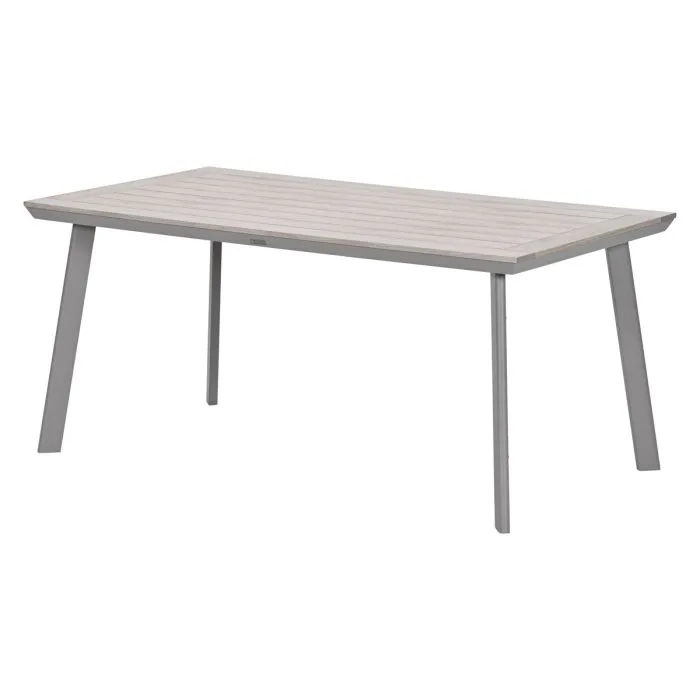 Garden Impressions Oklahoma/Vigo tuinset 4 personen taupe stapelbare stoelen 160 cm