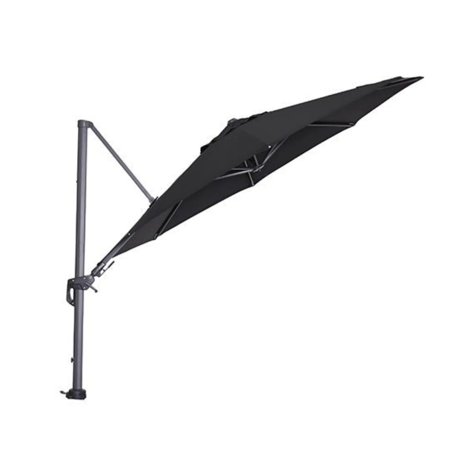 Hawaii zweefparasol - Ø350 cm - carbon black - zwart 6